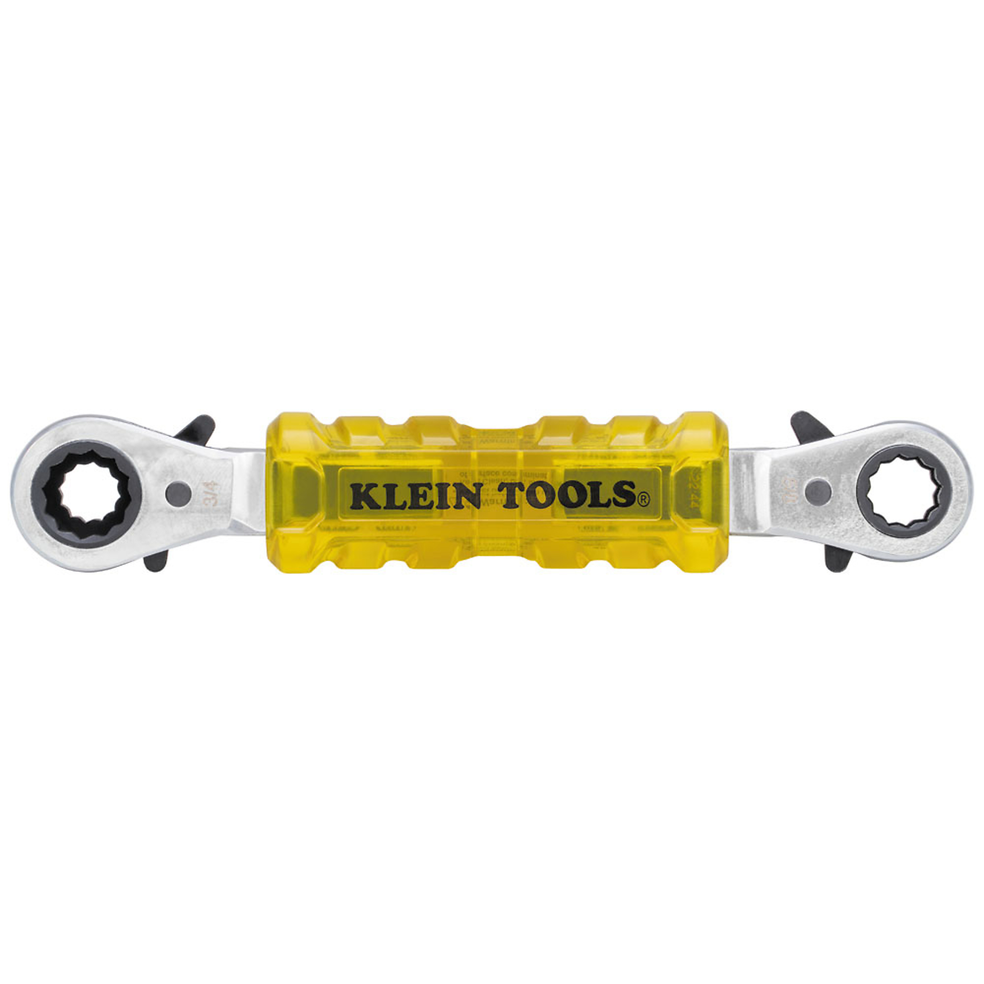 Klein Tools Lineman's Insulating 4-in-1 Box Wrench — 1/2in., 9/16in., 5/8in., 3/4in., Model# KT223X4-INS